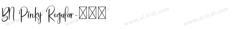 BN Pinky Regular字体转换